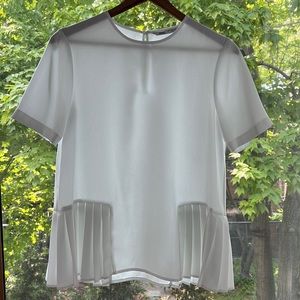 Zara white blouse
